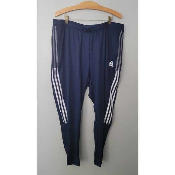 Adidas NWT Women's Plus Size Aeroready Sereno Slim Tapered-Cut Pants Blue Sz 2X - Picture 1 of 6
